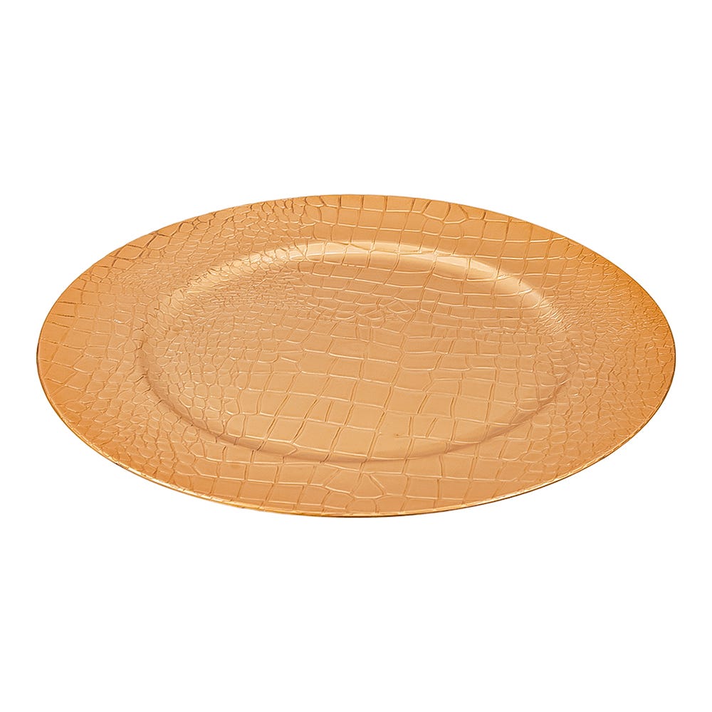 Plato base de plástico dorado AP04 Home Sweet Home