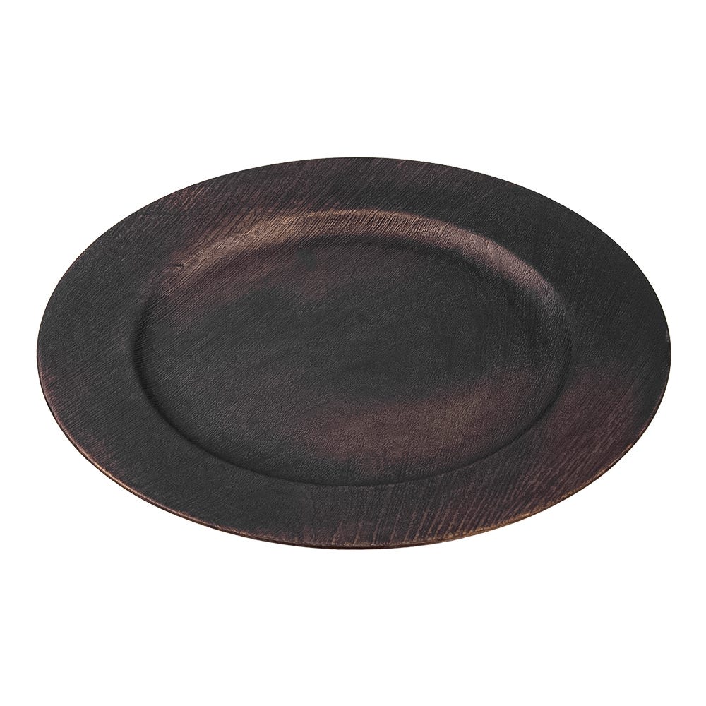 Plato base de plástico imitación madera AP13 Home Sweet Home