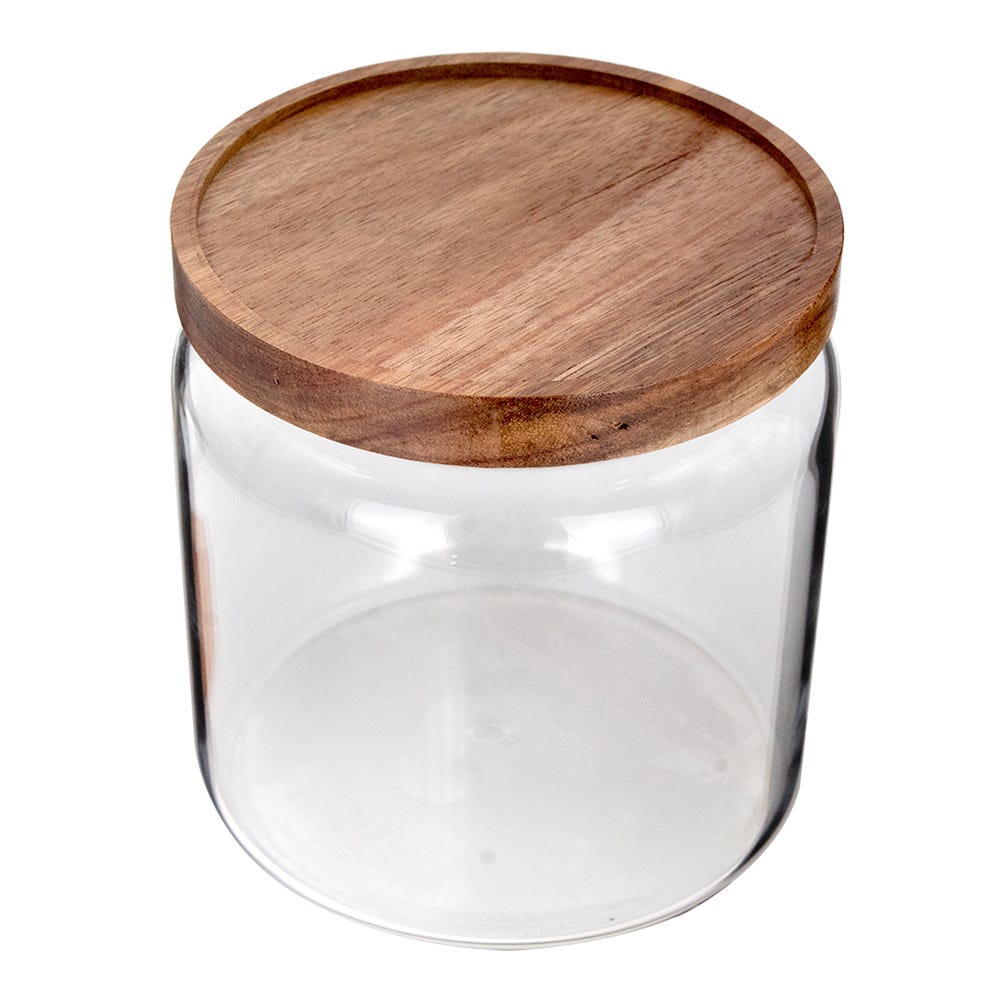 Frasco de borosilicato con tapa de acacia 1.3 L 23SGPGKFDP-3 Home Sweet Home