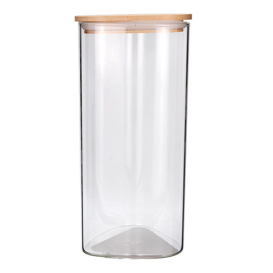 Frasco triangular de borosilicato y bambú 1.250 L 24SGPGSJX-2 Home Sweet Home