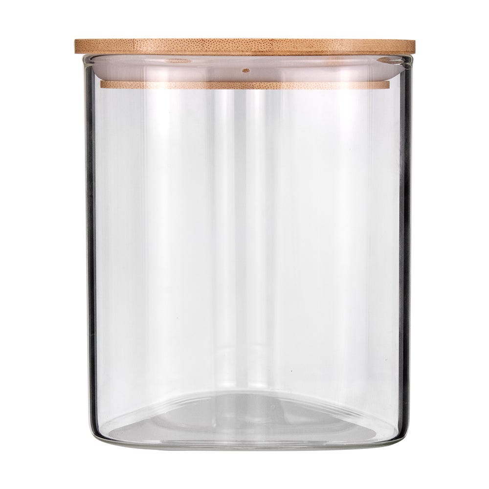 Frasco triangular de borosilicato y bambú 650 ml 24SGPGSJX-4 Home Sweet Home