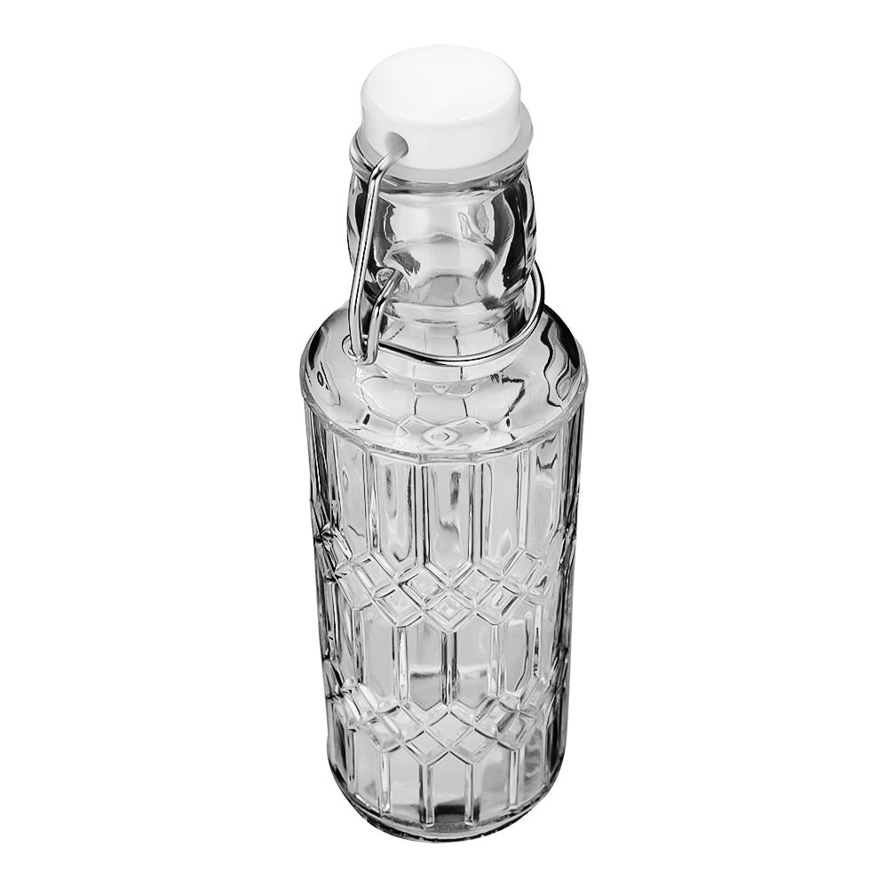 Botella de vidrio con tapón de clip 240 ml S16-0471-19-AH Home Sweet Home