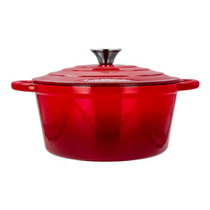 Olla de hierro fundido acabado peltre con tapa 24.1 cm ATA24 Qualité Premium