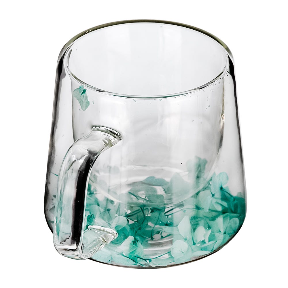 Juego de 2 tazas de doble pared de vidrio borosilicato 190 ml IK584 Home Sweet Home