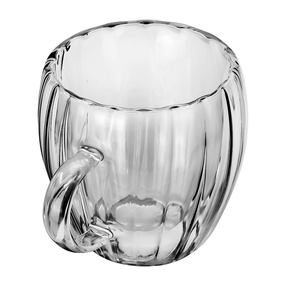Juego de 2 tazas de doble pared de vidrio borosilicato 200 ml IK588 Home Sweet Home