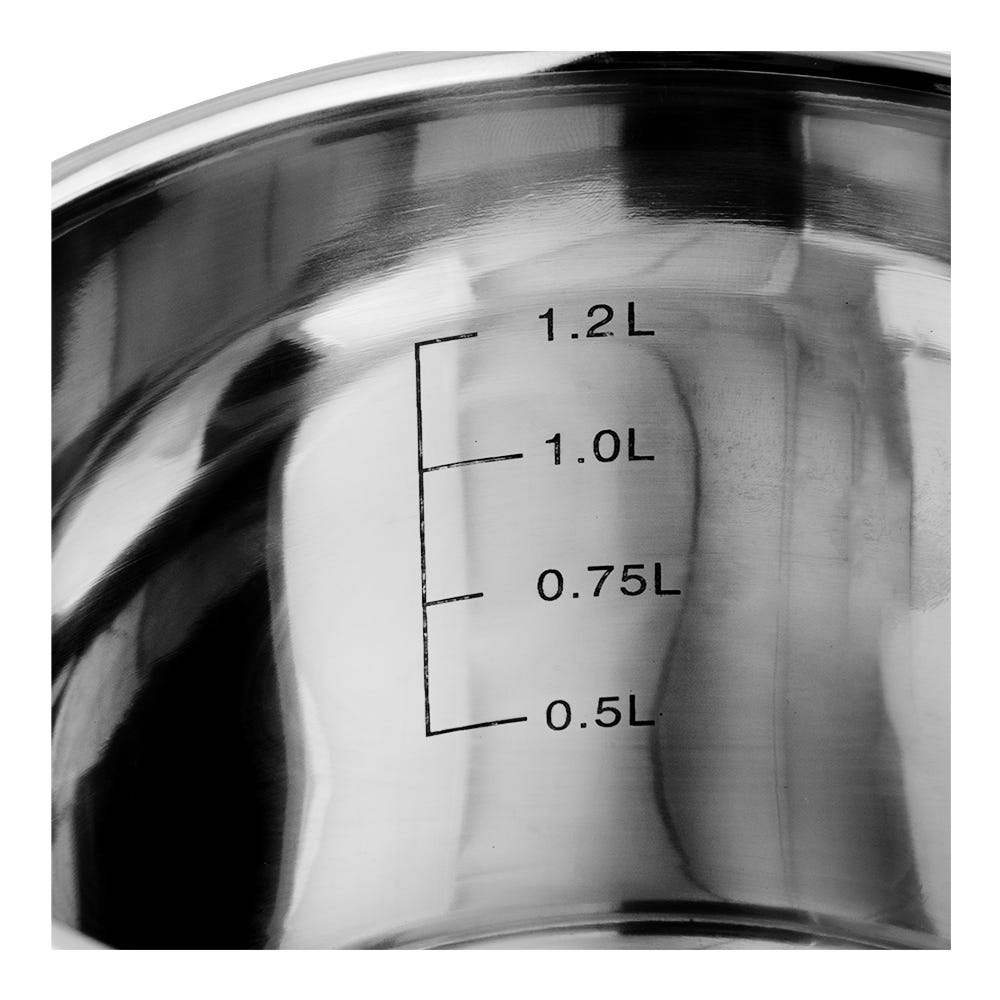 Hervidor de leche de acero inoxidable 1.2 litros ATS01-14 Qualité