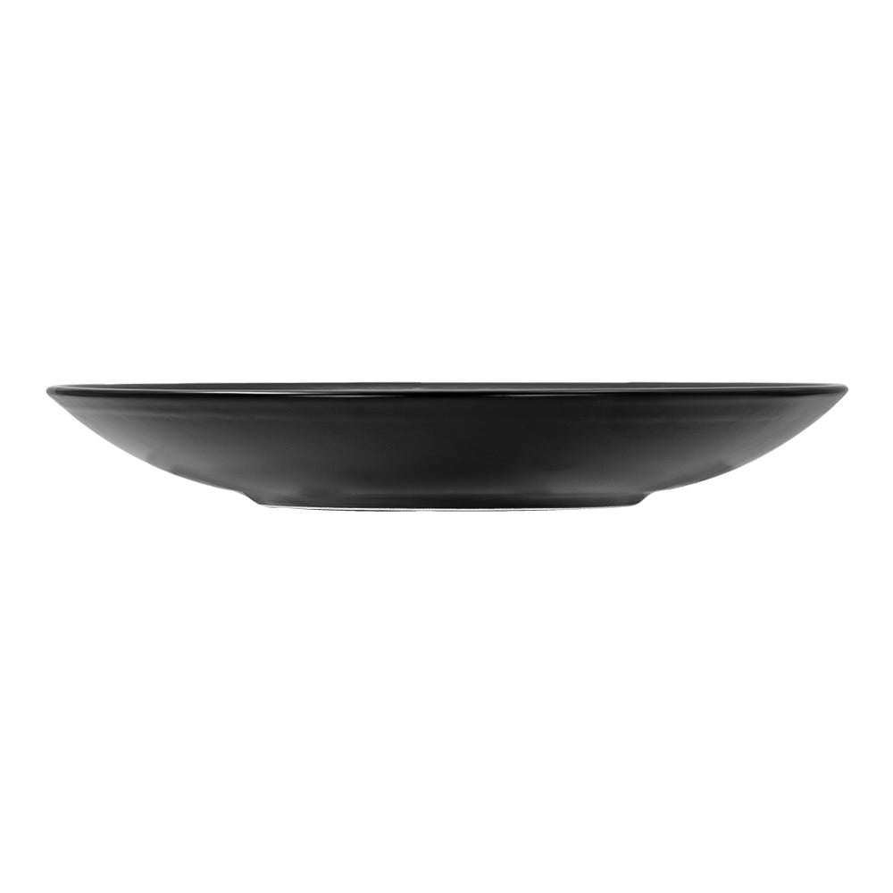 Vajilla de cerámica de 16 piezas Negro Matte Alleanza