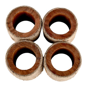 Juego de 4 anillos para servilletas de madera UNIALS14 Home Sweet Home