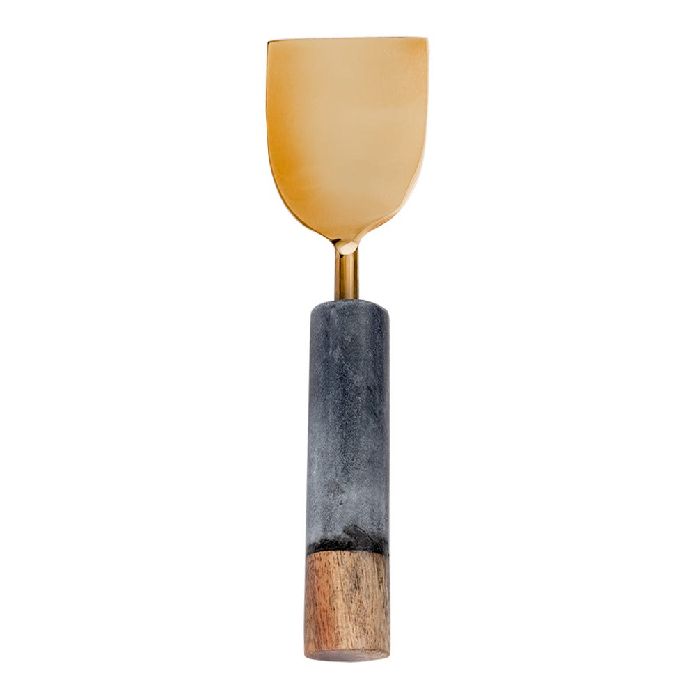 Juego de tabla de mármol con madera y 2 utensilios para servir AD24-3001B Home Sweet Home