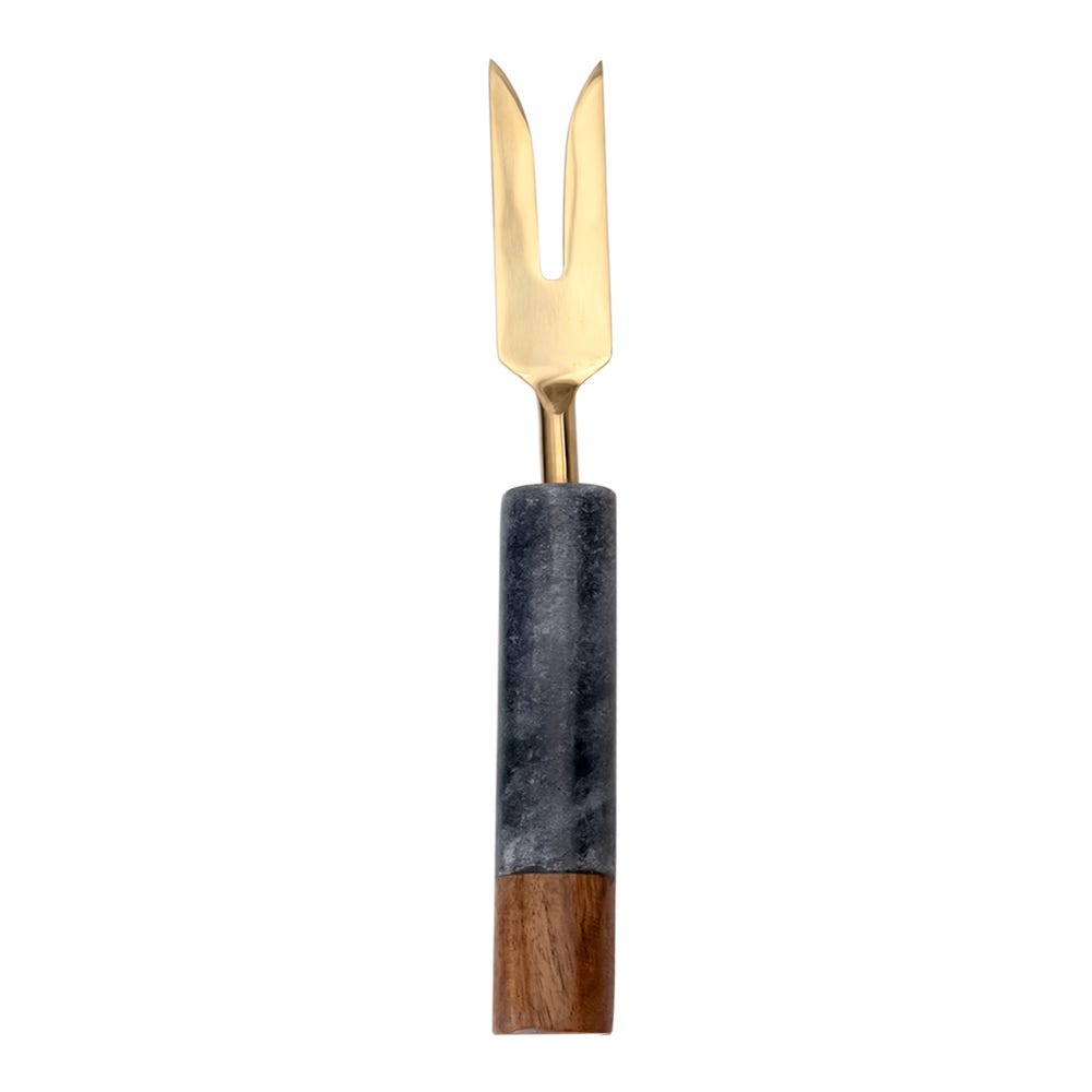 Juego de tabla de mármol con madera y 2 utensilios para servir AD24-3001B Home Sweet Home
