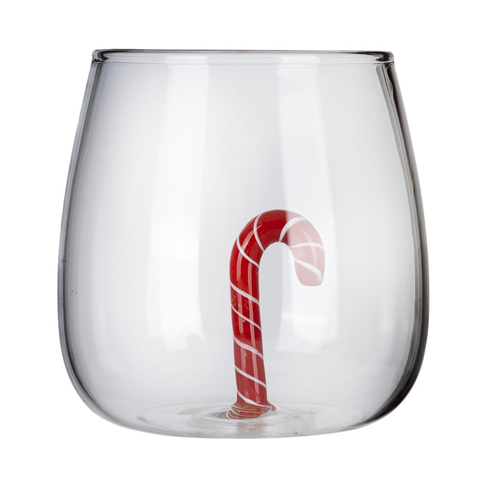 Vaso de vidrio Bastón 3D 350 ml ATN3660 Home Sweet Home
