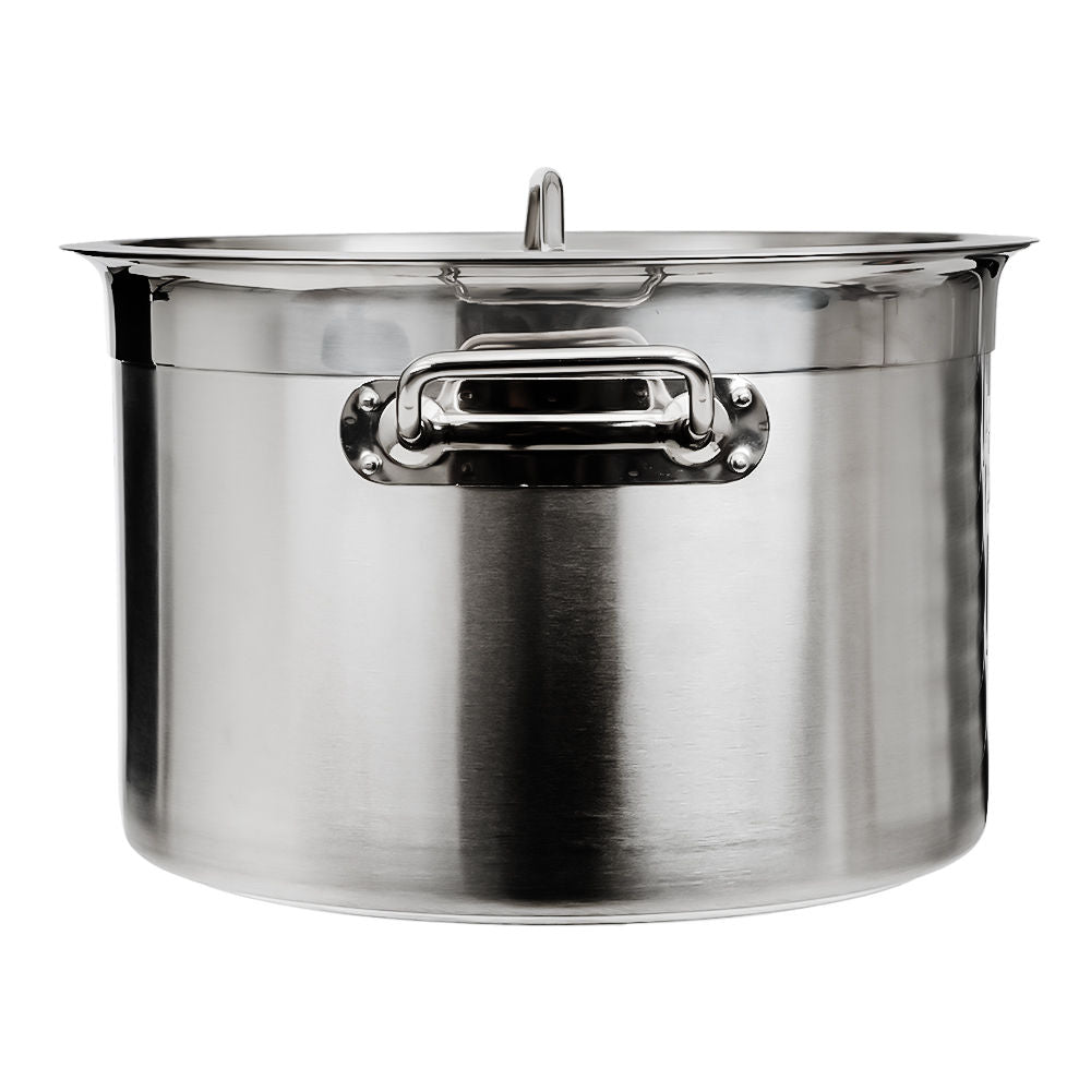 Olla baja con tapa de acero inoxidable 14 L AS064 Qualité Premium