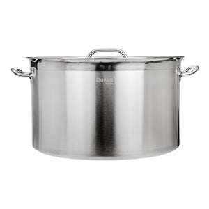Olla baja con tapa de acero inoxidable 58 L AS066 Qualité Premium