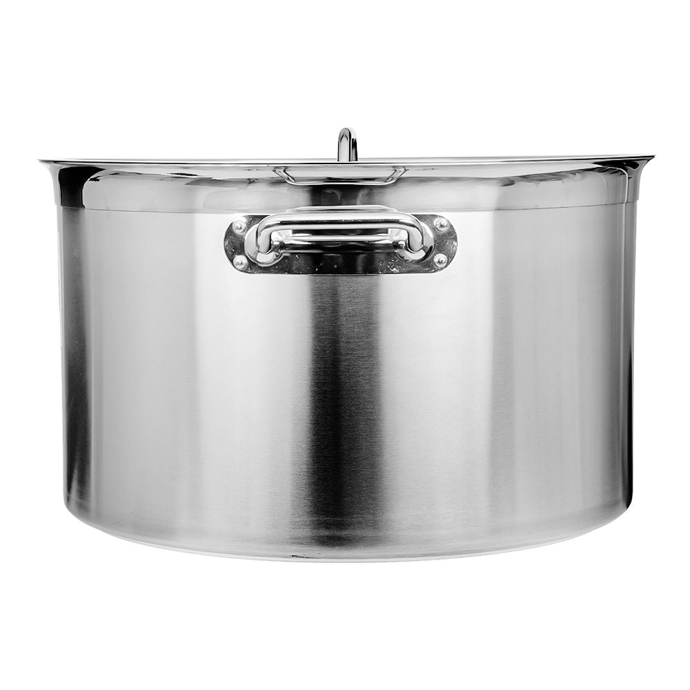 Olla baja con tapa de acero inoxidable 58 L AS066 Qualité Premium