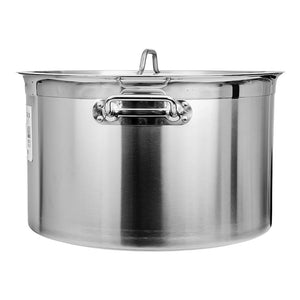 Olla baja con tapa de acero inoxidable 23 L AS067 Qualité Premium