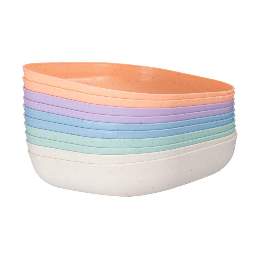 Juego de 10 platos infantiles con base A25213 Home Sweet Home
