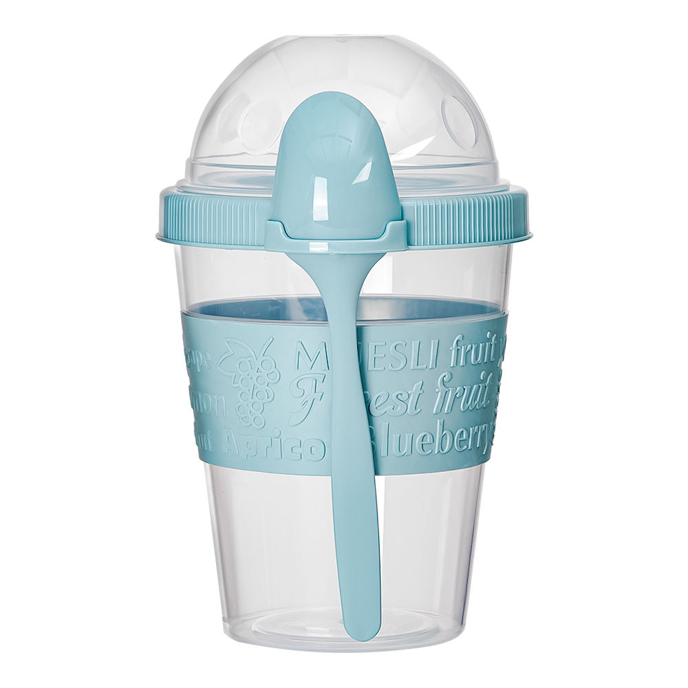 Contenedor doble compartimento con cuchara 600 ml AP-9199 Titiz