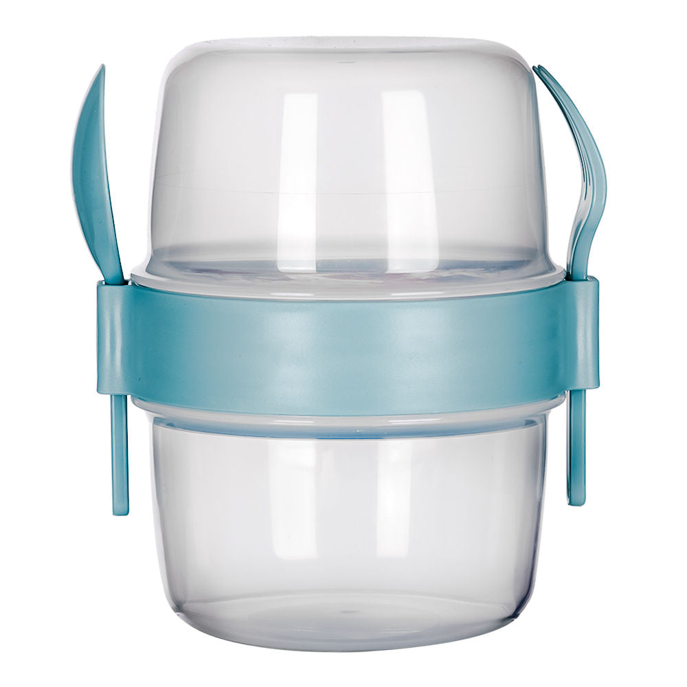 Contenedor doble compartimento con cubiertos de 800 ml AP-9452 Titiz