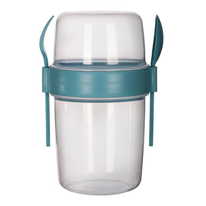 Contenedor doble compartimento con cubiertos 1.1 litros AP-9453 Titiz