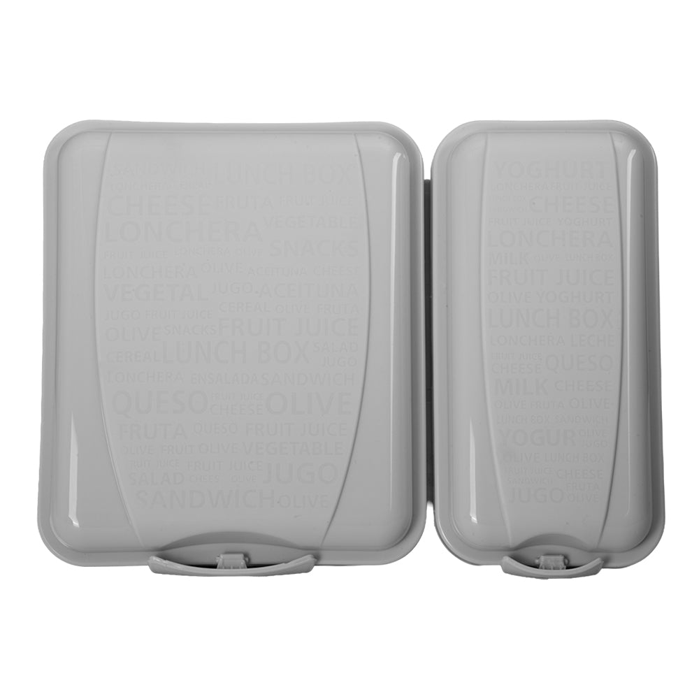 Juego de 2 contenedores de plástico para almuerzo con cubierto AP-9082 Titiz