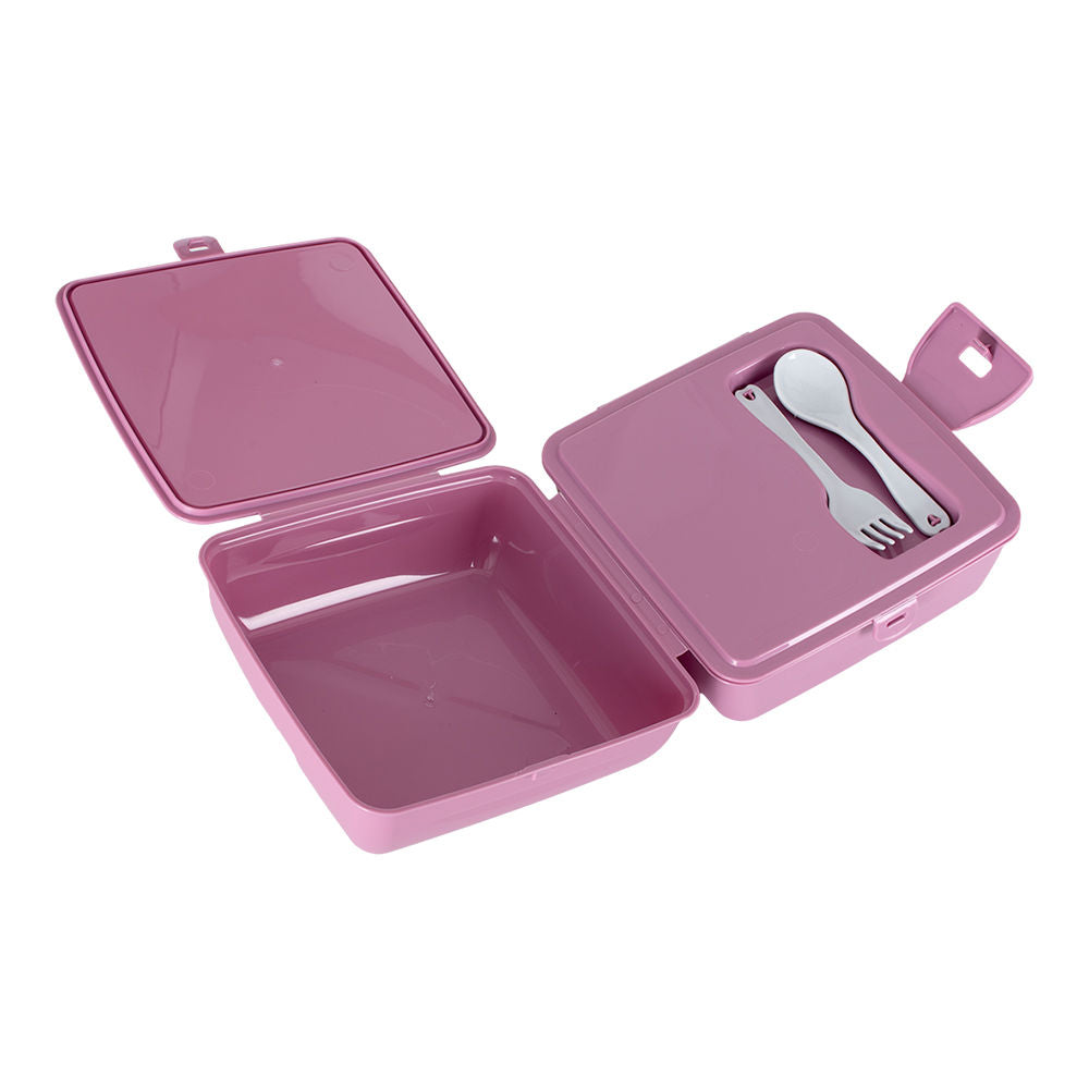 Contenedor para alimentos de plástico con compartimentos internos y cubiertos AP-9460 Titiz