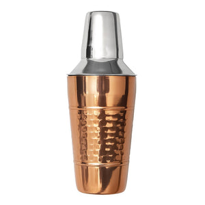 Mezclador de cocteles martillado color oro rosa 17 Oz AI