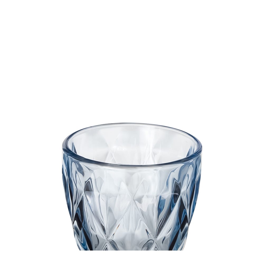 Copa de vidrio 300 ml color azul cristalino Home Sweet Home