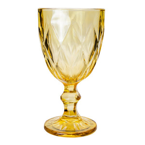 Copa de vidrio 250 ml dorado Home Sweet Home