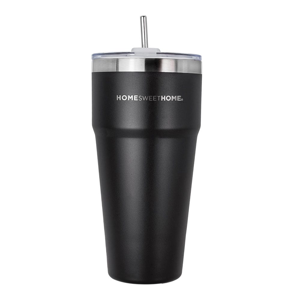 Thermo de acero inoxidable de doble pared con tapa rosca 765 ml ATS-253 Home Sweet Home