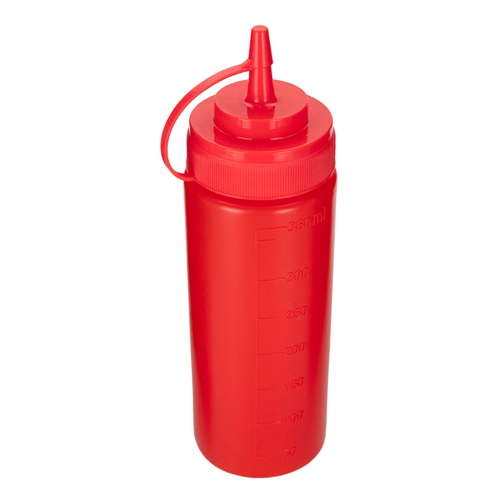 Botella para aderezos de polietileno 360 ml varios colores AB561 KSA