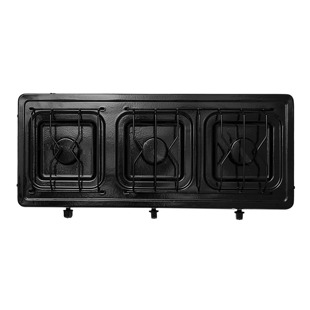 Parrilla de gas 3 quemadores cubierta esmaltada rojo 611-5 Alfa – vista 2