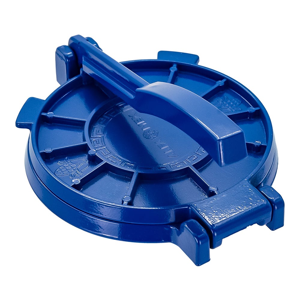 Máquina para hacer tortillas de aluminio azul TORT7 Alfamex – vista 4