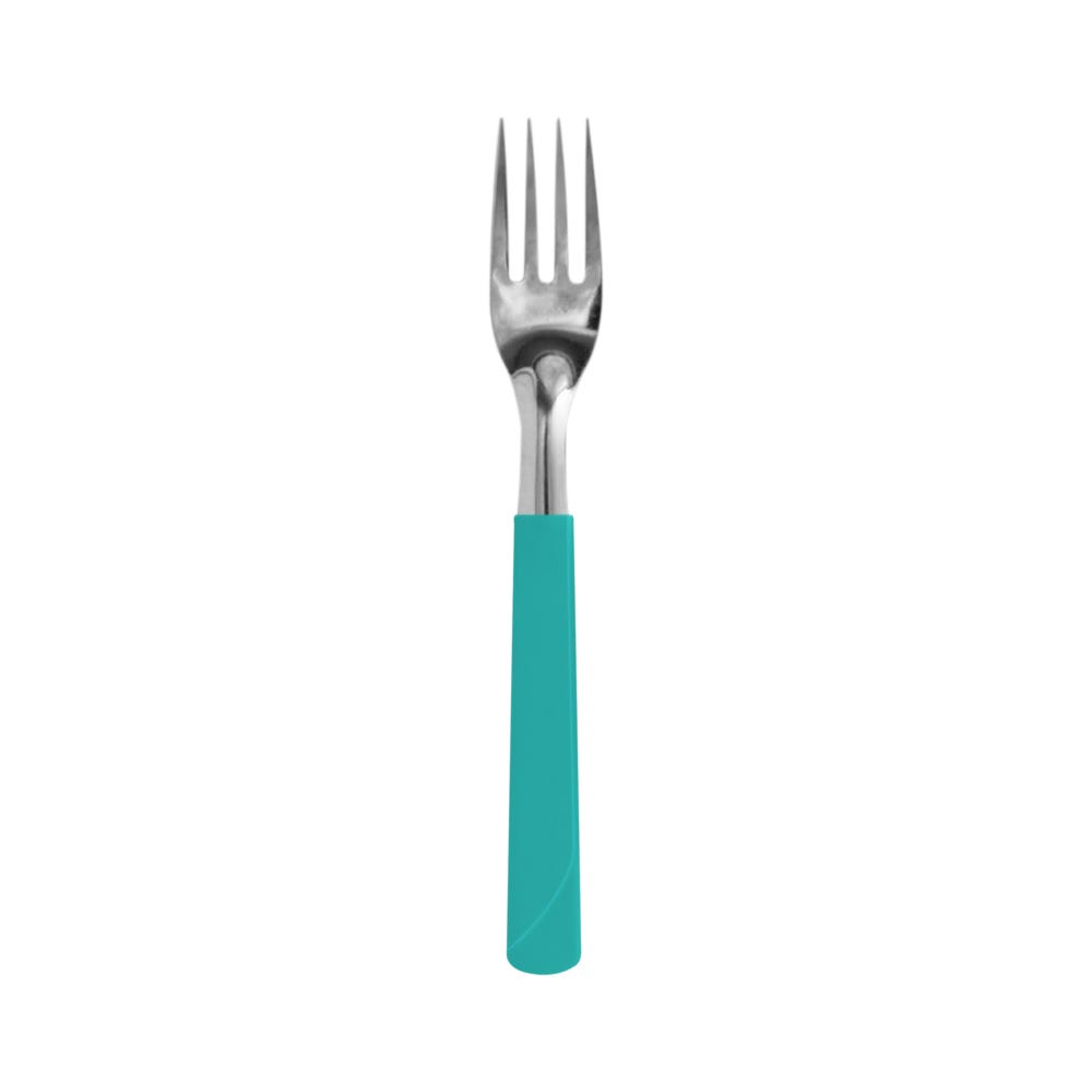 Tenedor de mesa acero inoxidable mango plástico Simonaggio