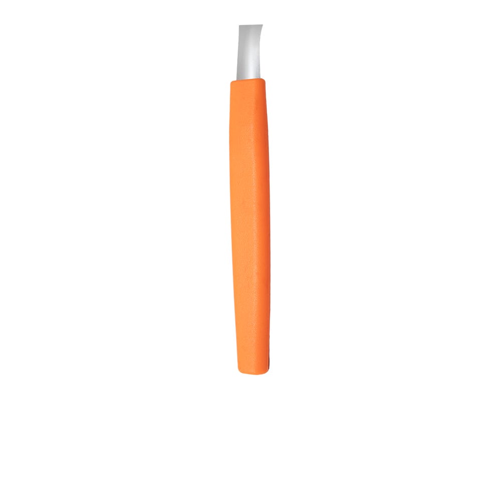 Juego de 3 tenedores acero inoxidable mango plástico naranja Simonaggio