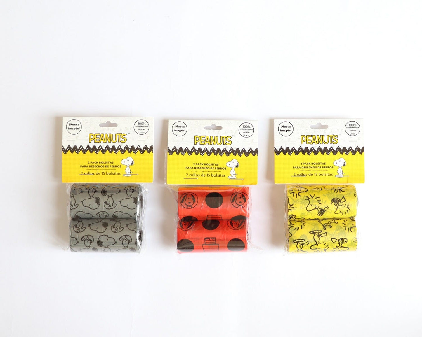 Bolsitas para desechos de perros 2 rollos WBP-001-2 Peanuts