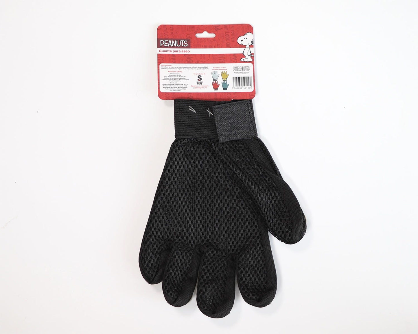 Guante para aseo cepillo unitalla ajustable GC-001 Peanuts