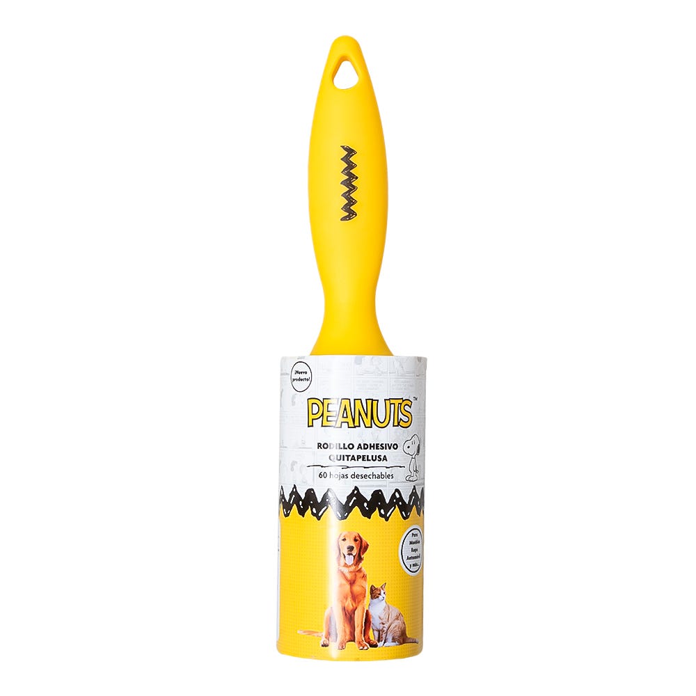 Rodillo adhesivo quita pelusa 60 hojas desechables Peanuts RQ-001 Smile Pets