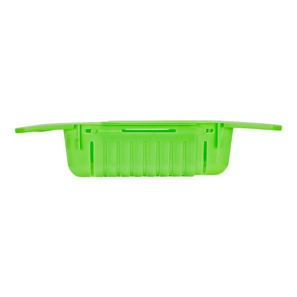 Colador plegable de plástico verde R4476