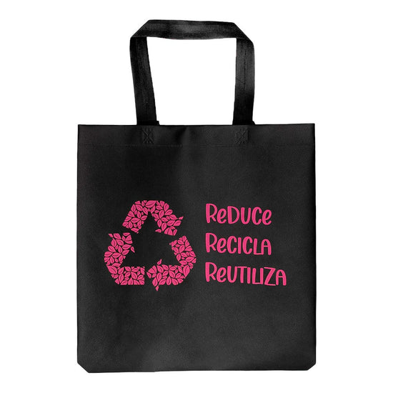 Bolsa ecológica 35 x 35.5 x17.3 cm negra Bolsa REU35N Ecoattro – vista 2