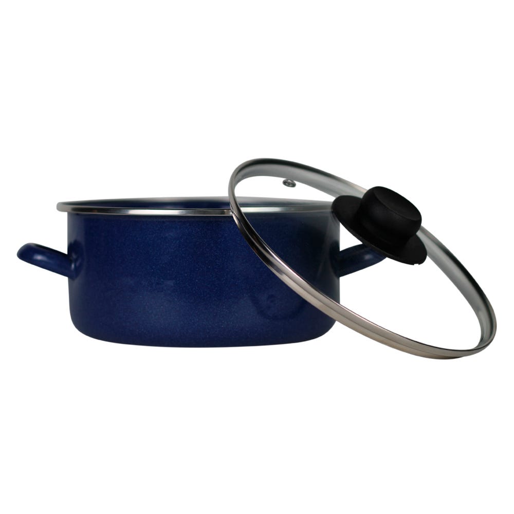 Cacerola de peltre 20 cm azul Duracero 4034738 Ekco