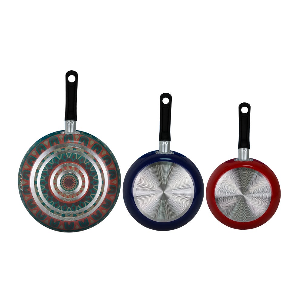 Juego de 3 sartenes Hippie Chic Ekco