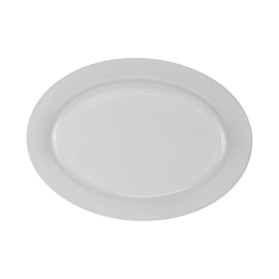 Platón oval llano Polar blanco 27 cm Ánfora