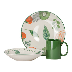 Vajilla de cerámica decorada 9 piezas Fruty Pop 1VAJ092024343 Ánfora