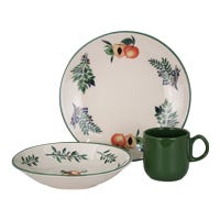 Vajilla de cerámica decorada 9 piezas Fresco 1VAJ0920PFRE3 Ánfora