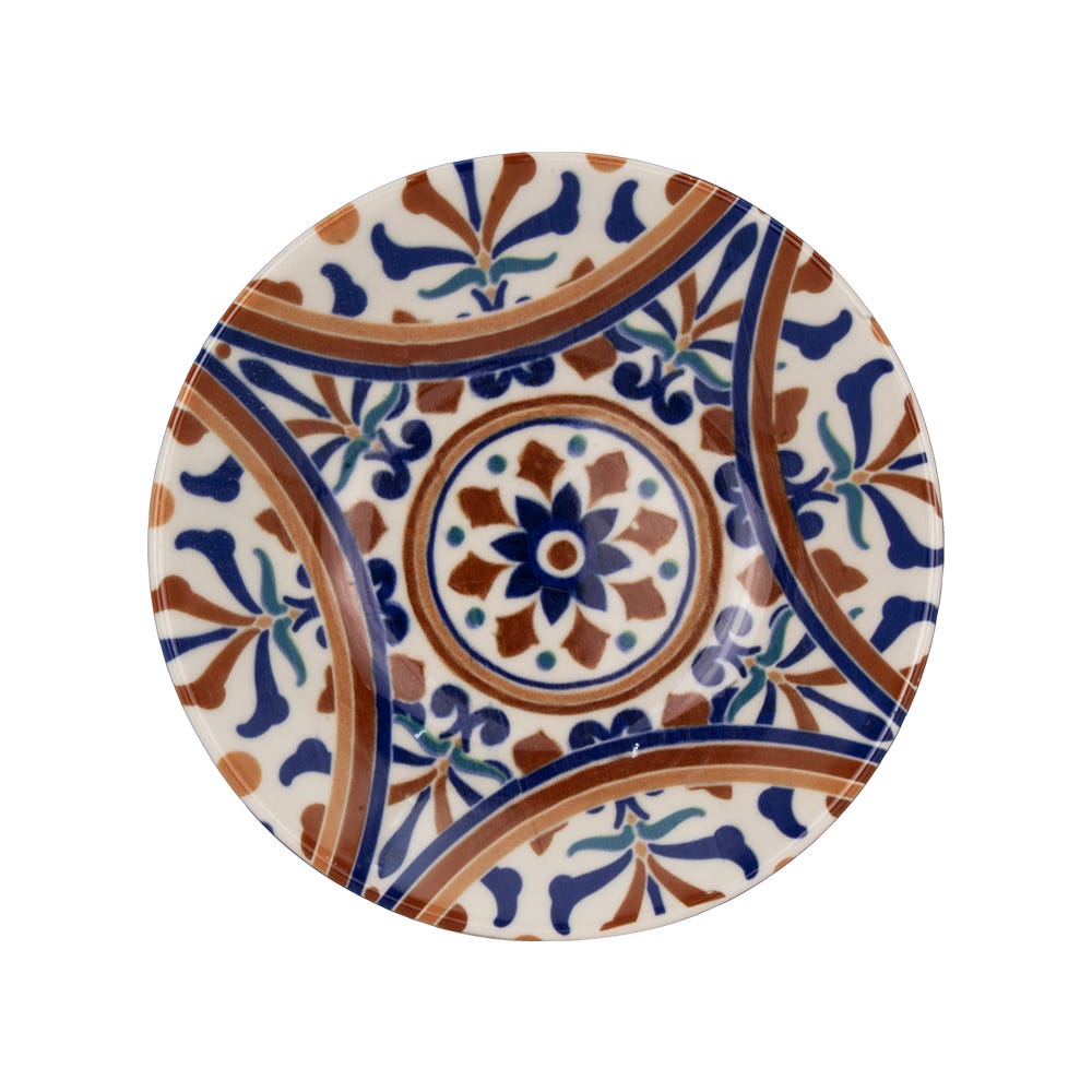 Vajilla de cerámica decorada 12 piezas Andaluz 1VAJ122024313 Ánfora
