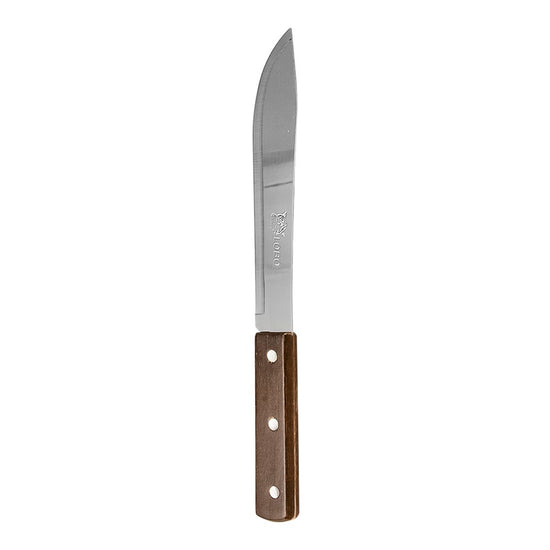 Cuchillo de cocina de acero inoxidable 28.5 cm mango madera L-251-07 Lobo