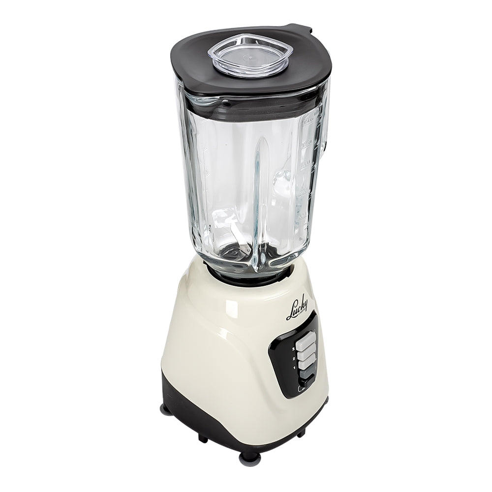 Licuadora Pixie con vaso de vidrio ivory con negro M91209540 Lucky