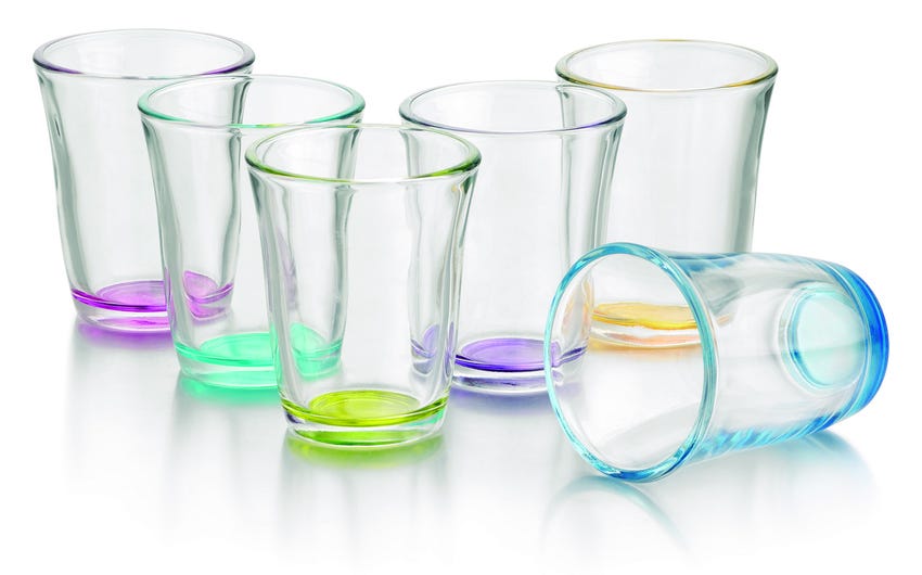 Juego de 6 vasos Crisa Colors 250 ml – vista 3