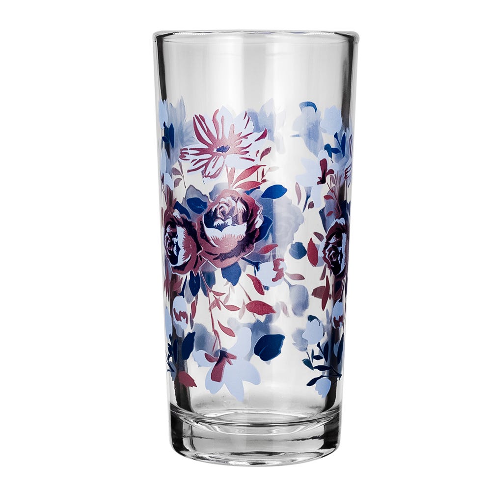 Juego de agua de vidrio 5 piezas flores tita 8639 Crisa – vista 4