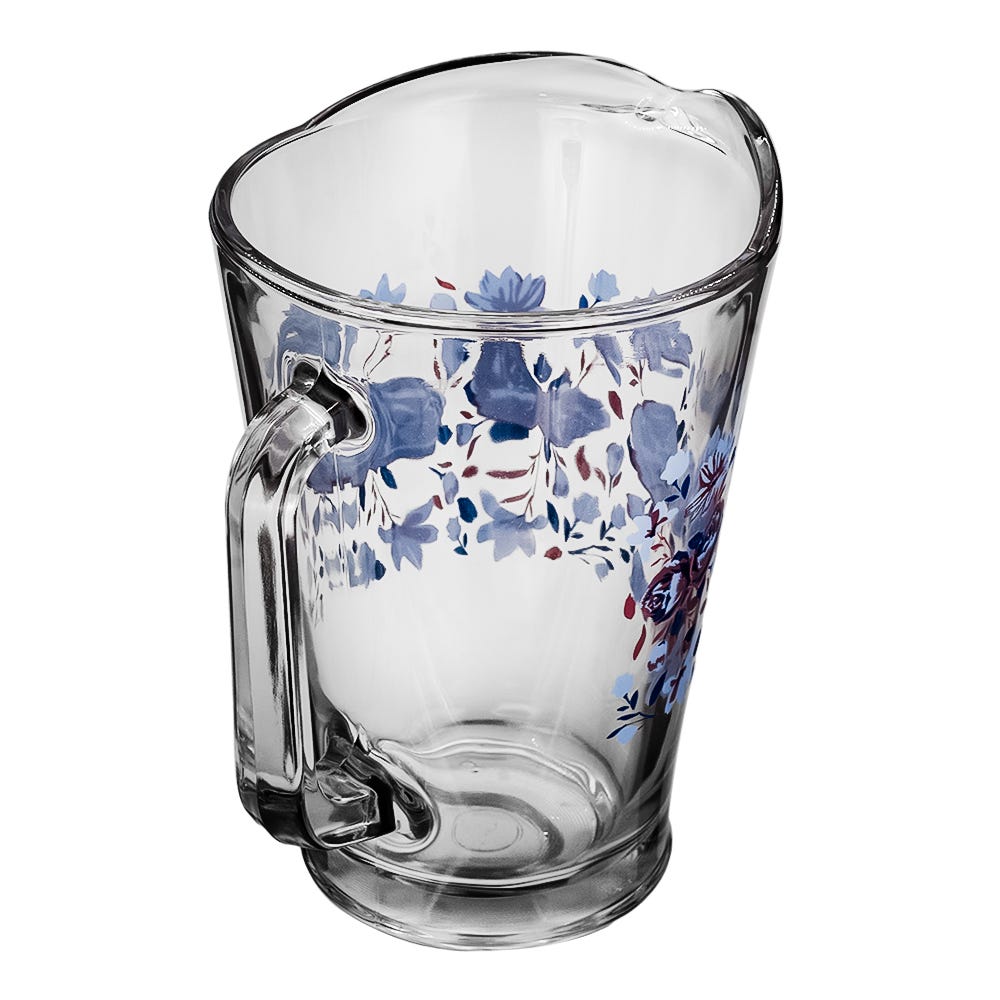 Juego de agua de vidrio 5 piezas flores tita 8639 Crisa – vista 6